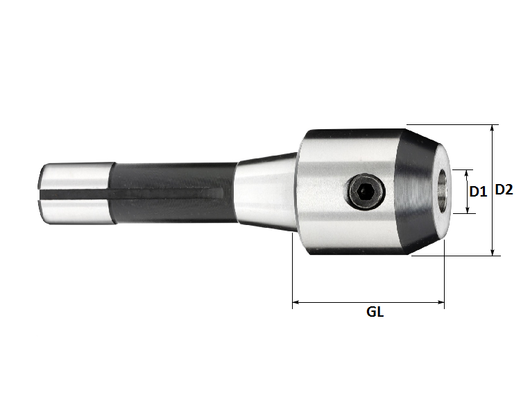 R8 10.0mm End Mill/Weldon Holder, (Standard Accuracy)